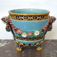 Lot 465 - Holdcroft majolica jardiniere circa 1875