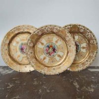 Lot 491 - Three Royal Worcester plates DB4193, 4194, 4195
