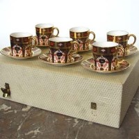 Lot 495 - Royal Crown Derby Boxed Coffee Set