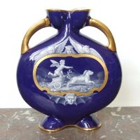 Lot 513 - Minton vase signed T.J. Bott DB359