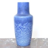 Lot 548 - Ruskin Blue Mottled vase