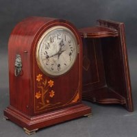 Lot 676 - Mahogany Bracket Clock and bracket