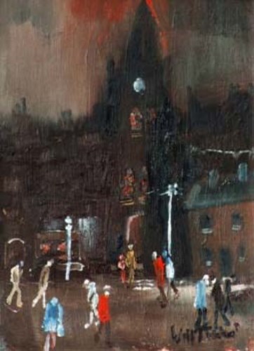 Lot 41 - William Turner, New Cross Church, Manchester, oil