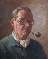 Lot 21 - George S. Dixon, Various paintings to include self portrait, oil (6)