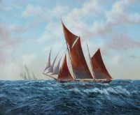 Lot 34 - Edward Donald Walker, Trading ketch, oil