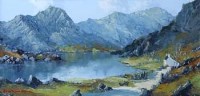 Lot 43 - Charles Wyatt Warren, Y Garn & Llyn Ogwen, oil