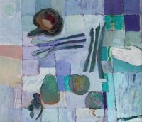 Lot 50 - James Palmer, Kitchen, oil
