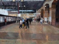 Lot 71 - Stephen Wild, Victoria Station, Manchester, oil