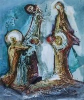Lot 75 - Tadeusz Was, The Holy Family, mixed media