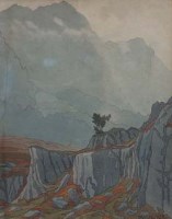 Lot 89 - Nelson Wright, North Wales, watercolour