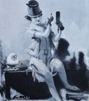 Lot 105 - William Barribal, Finishing Touch, gouache
