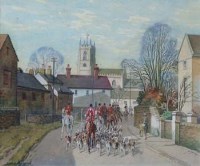 Lot 119 - Joseph Appleyard, The Badsworth Hunt at Badsworth, watercolour