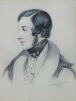 Lot 171 - W.A. Delamotte, The Count D'Orsay, pencil