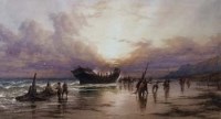 Lot 188 - R.H. Nibbs, The Wreckers, watercolour