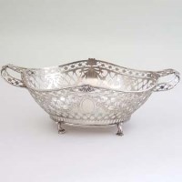 Lot 201 - Silver Basket.
