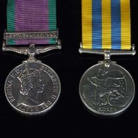 Lot 381 - Korean Medal and General Service Medal with Northern Ireland clasp (2)