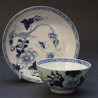 Lot 513 - Liverpool teabowl and saucer.