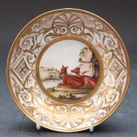 Lot 527 - Saucer probably Chamberlain