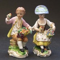 Lot 549 - Pair of Bloor Derby figures.