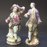 Lot 552 - Meissen figure and one other.