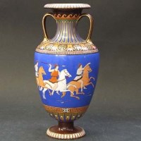 Lot 572 - Bates, brown, Westland and Moore vase.