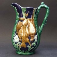Lot 580 - Majolica jug.