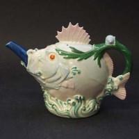 Lot 594 - Minton fish teapot