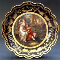Lot 597 - Vienna porcelain Tazza, classical subject.