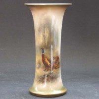 Lot 604 - Royal Worcester Jas Stinton vase.