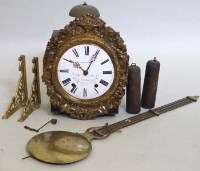 Lot 653 - French comtoise wall clock