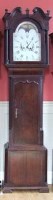 Lot 658 - Mahogany longcased clock