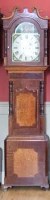 Lot 661 - Longcase clock eight day white dial.