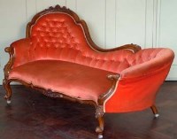 Lot 684 - Victorian walnut sofa