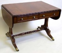 Lot 705 - Georgian mahogany sofa table.