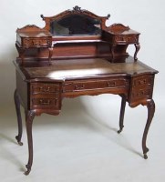 Lot 721 - Edwardian mahogany lady's desk.