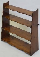 Lot 732 - Set of Wall Mounted Pine Shelves