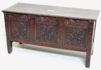 Lot 740 - Oak coffer