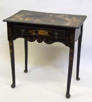 Lot 758 - Mid 18th century side table with later