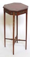 Lot 763 - Painted satinwood jardinière stand.
