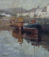 Lot 45 - Millicent Ayrton, Portree, Skye, oil