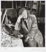 Lot 93 - Nicholas Sinclair, Portrait of Sir Kyffin Williams, signed print