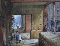 Lot 113 - Louise Rayner, Shoemaker's Row, Chester, watercolour