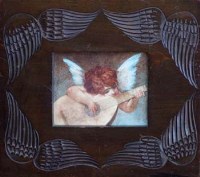 Lot 118 - After Palma il Vecchio, Portrait of a musician, watercolour