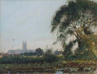Lot 127 - Albert Goodwin, Canterbury, watercolour