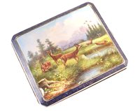 Lot 10 - Continental silver and enamel cigarette case