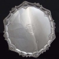 Lot 142 - Silver salver.