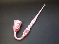 Lot 337 - Glass pipe.