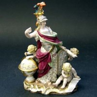 Lot 377 - Meissen figure group