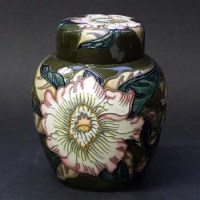 Lot 415 - Moorcroft Gustavia Augusta pattern ginger jar