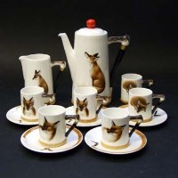 Lot 439 - Royal Doulton Hunting part coffee set (13
